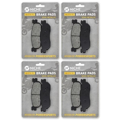 NICHE Brake Pad Set for Yamaha XT250 TW200 XT225 Front Semi-Metallic 4 Pack - Image 1 of 4