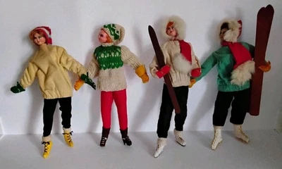 Vintage 11" Layna Artist Doll Klumpe Roldan Style Winter Skier Santa Hats Spain - Image 1 of 4