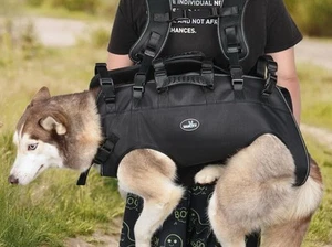 Hunderucksack Trage für mittelgroße Hunde Notfallrucksack Wakytu 33 - 66 Lbs - Bild 1 von 12