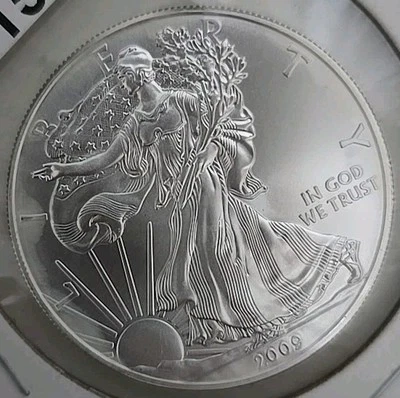 2009 American Silver Eagle Dollar Uncirculated Uncertified - Image 1 of 2