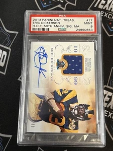 Eric Dickerson 2013 National Treasures Patch Auto /50 PSA 9 Los Angeles Rams - Picture 1 of 7