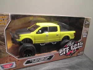 1 : 24   Ford F-150 Lariat Crew Cab 2019  Pickup gelb Off-Road Edition  Motormax - Bild 1 von 4