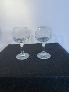 "Juego de 2 copas de vino de vidrio transparente Libbey Chivalry de 6,25"" de alto" - Imagen 1 de 4