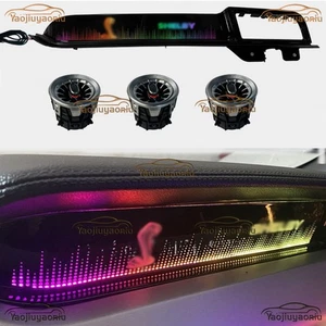 For 15-22 Ford Mustang Air Vents Turbo Light+console decorative luminous panels - Picture 1 of 14