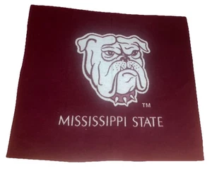 Vintage MSU Biederlack Stadium Blanket Mississippi State Bulldogs Made In USA - Picture 1 of 6