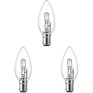 3x Low Energy Candle bulb 42W B15D Clear - Picture 1 of 1