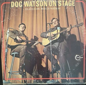 Doc Watson Ft Merle Watson/Doc Watson On Stage - 12" 2 LP/ Folk/ Bluegrass Vinyl - Picture 1 of 6