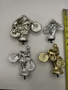 Oldtimer Metall Motorrad Pokal Topper Konvolut 3 (4 Stück) 60er bis 80er Jahre - Bild 1 von 6