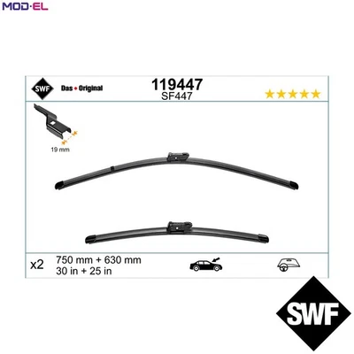 WIPER BLADE 119447 FOR CITROEN DS BHZ /BHX /9HD /9HR 1.6L AHX /RHD /AHW 2.0L DS5 - Image 1 of 4