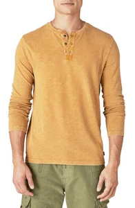Lucky Brand Herren Weekend Slub Jersey Langarm Henley T-Shirt Gr. L - Bild 1 von 3