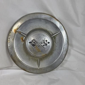 1958 Corvette Dog Dish Hubcap 10.25" Original GM Wheel Cover Single Year Vintage - Bild 1 von 8