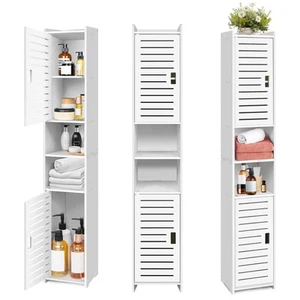 5-Tier Tall Bathroom Cabinet Storage Cupboard Floor Standing Unit 20*20*116cm - Picture 1 of 22