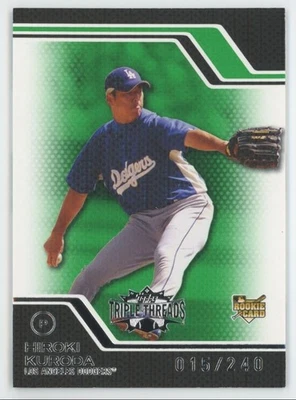 2008 Topps Triple Threads Emerald Hiroki Kuroda /240 Dodgers #234 A1 - Image 1 of 2