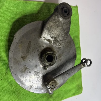 1974 Yamaha DT360 Enduro rear brake plate hub drum Pads - Image 1 of 4