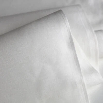 weißer Baumwollstoff Nessel Roh-Baumwolle Dekostoff nicht gewaschen Meterware - Bild 1 von 4