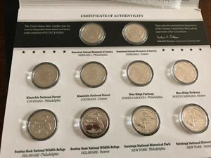 2015 ATB Uncirculated US Mint ATB Quarters Set - Picture 1 of 2