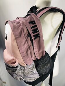 Pink Backpack Large Laptop Sleeve Multiple Pockets