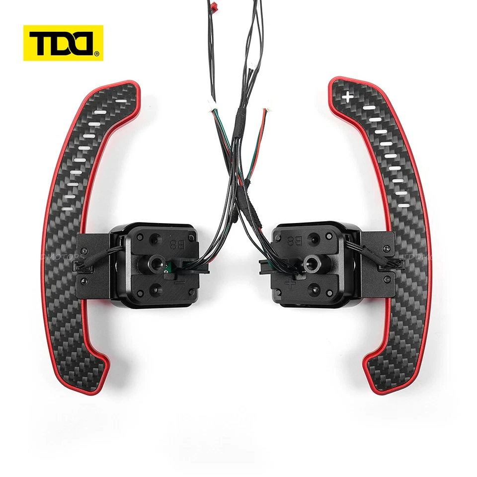 TDD LED Magnetic Carbon Fiber Paddle Shifters For Audi B8 B8.5 Series A1 A2 A3 - Bild 1 von 4
