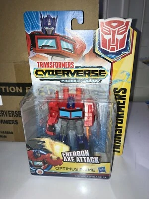 Figura Transformers Optimus Prime Warrior Class Cyberverse Power of the Spark Foto 1 de 4