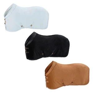 Eskadron Platinum Abschwitzdecke " VELVET CRYSTAL " , cognac, powder blue, black - Bild 1 von 1