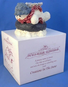 McKENNA ANGELS CREATIONS IN THE SNOW FIGURE I'M GOING TO CATCH YOU INNERTUBE,BOX - Picture 1 of 3