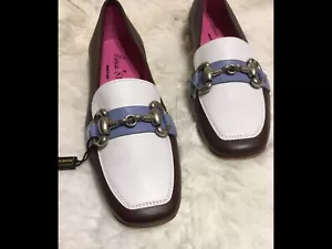 Rare Ferca 81 Women's Shoes Horse Bit 100% Leather Loafers SZ 7.5 US NEW - Picture 1 of 14