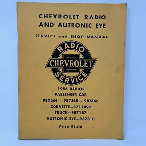 Chevrolet 1956 radio y tienda de servicio ocular automático autos reimpresos manuales Corvette - Imagen 1 de 8
