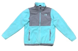 The North Face Denali Fleece Jacket Seafoam Blue Gray Girls Youth L (14-16) - Picture 1 of 13
