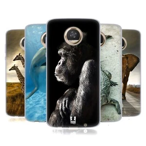 HEAD CASE DESIGNS WILDLIFE SOFT GEL CASE & WALLPAPER FOR MOTOROLA PHONES - Picture 1 of 20