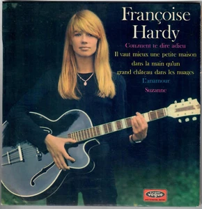 FRANÇOISE HARDY Comment Te Dire Adieu 1968 Yéyé Girl Gainsbourg EP Vogue 45T - Picture 1 of 4