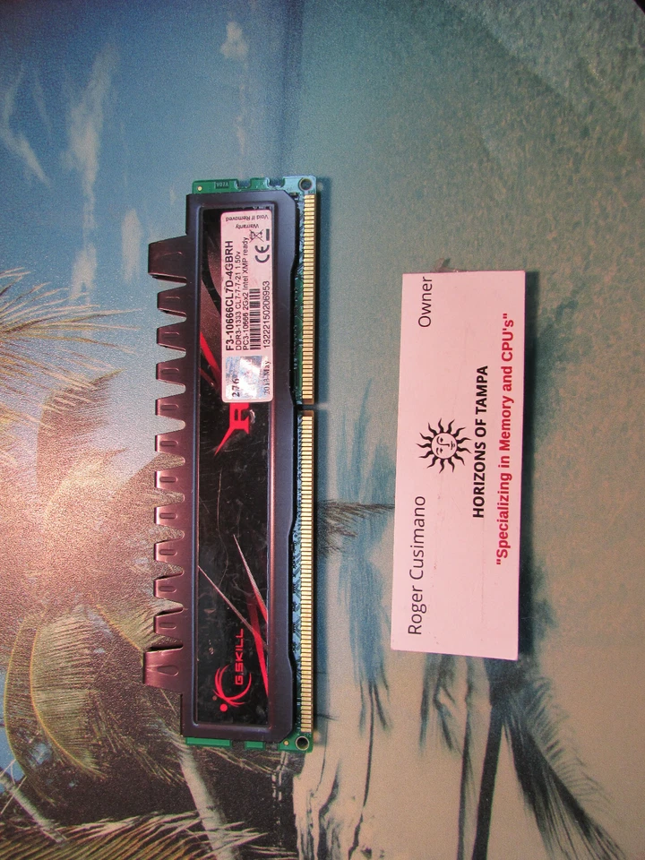 G.Skill PC3-10666 2 GB  DIMM 1600 MHz DDR3-1333 SDRAM  - Image 1 of 1