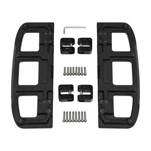 Matte Black Front Driver Footboard Floorboard Fit For Harley Road King 09-later - Picture 1 of 11