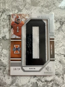 2009 SP Threads - Rookie Lettermen Auto #259 Vontae Davis/24 "D" - Imagen 1 de 2