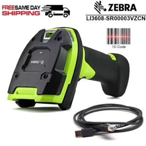 Zebra LI3608-SR00003VZCN Rango Estándar USB Portátil 1D Código de Barras Escáner Imágenes - Imagen 1 de 9