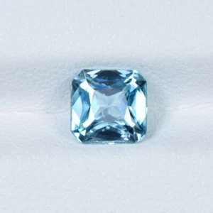 1,86 ct TOP BRILLANTE BEL ZIRCONE BLU/BLU NATURALE - Video pietra preziosa quadrata!! - Foto 1 di 2