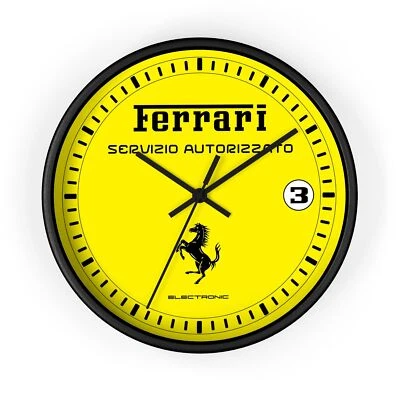 TIFOSI-DESIGN Ferrari Service Clock (Yellow) by Tifosi Design