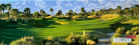 PGA West Nicklaus Resort Course Vintage Golf Slim Print Poster 12 x 36 Cover