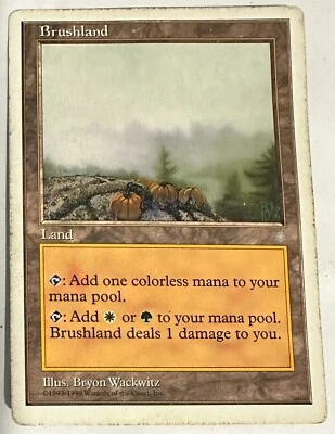 Brushland Anthologies Land Special MAGIC THE GATHERING MTG CARD - Image 1 of 3
