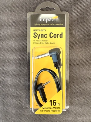 Impact Heavy-Duty Sync Cord for PocketWizard or PowerSync Radio Slaves - phono - Image 1 of 3