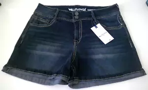 Neu Mit Etikett! Wallflower Damen Jeans Shorts Denim Blau! Luscious Curvy ~ Gr. 15 - Bild 1 von 11