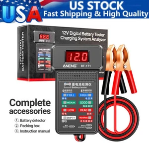 12V Universal Car Battery Tester Analyzer Battery Monitor Capacity Voltage Meter - Picture 1 of 17