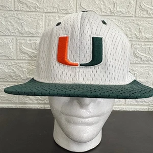 Gorra Miami Hurricanes Towcaps Talla Única NCAA Colegial Blanca Verde - Imagen 1 de 11