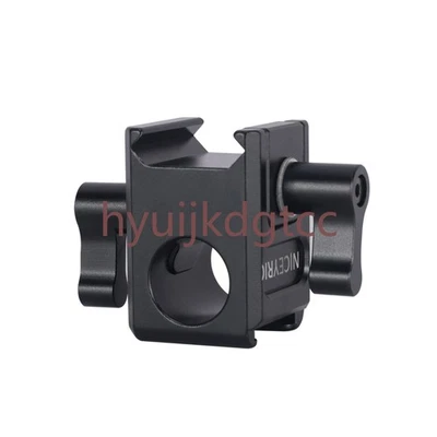 NICEYRIG 15mm Single Rail Block with Nato Rail Clamp and Cold Shoe Mount Foto 1 de 4