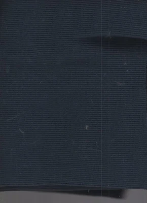 1 yard fabric jacket ribbing navy blue 97% acrylic 3% spandex 44" wide - Image 1 of 2