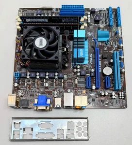 ASUS M4A88T-M Motherboard AMD Athlon II X4 840 3.2GHz 8GB RAM *TESTED* HDMI AM3 - Picture 1 of 8