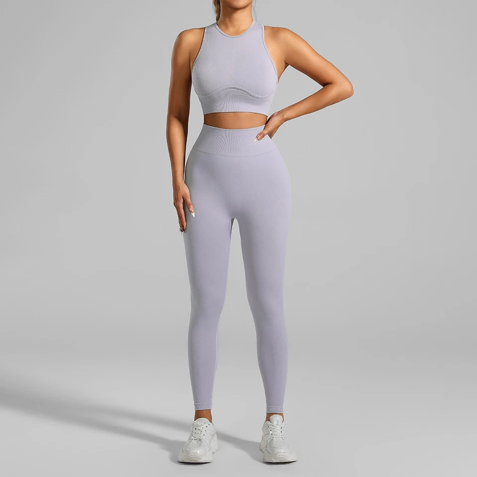 High-strength Running Tight Seamless Yoga Clothes Suit - Image 1 of 1