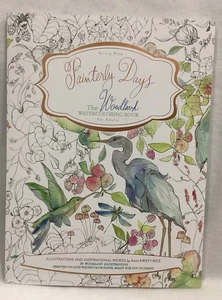 Painterly Days:The Woodland Watercoloring Book for Adults by Kristy Rice English - Picture 1 of 5