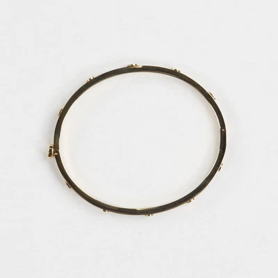 Brazalete de acero inoxidable con brazalete metálico dorado cristal TORY BURCH para mujer L PVP195 Foto 1 de 4