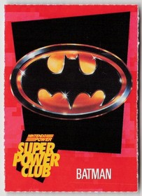 Nintendo Power Batman Power Card #38 NES Sunsoft 1990 inserto promozionale vintage