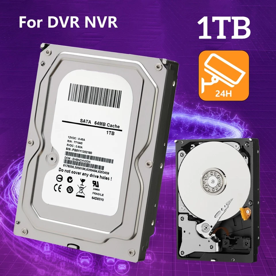 Disco Duro camara de seguridad 1TB 64MB Cache 5400RPM para CCTV DVR PC Mac  - Image 1 of 4